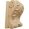 Ekena Millwork 5"W x 3"D x 6 1/2"H Large Acanthus Block w/ Backplate Wood Corbel, Cherry CORW05X03X07ABCH - alternate 1